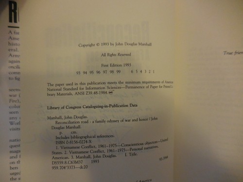 Marshall, John Douglas - Reconciliation Road - Signed - 1st/1st - F/F - Picture 3 of 3
