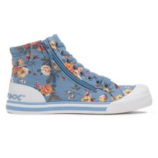Rocket Dog Womens Canvas Blue Adults Ladies Lace Up Hi Top Jazzin Hi Romeo SIZE