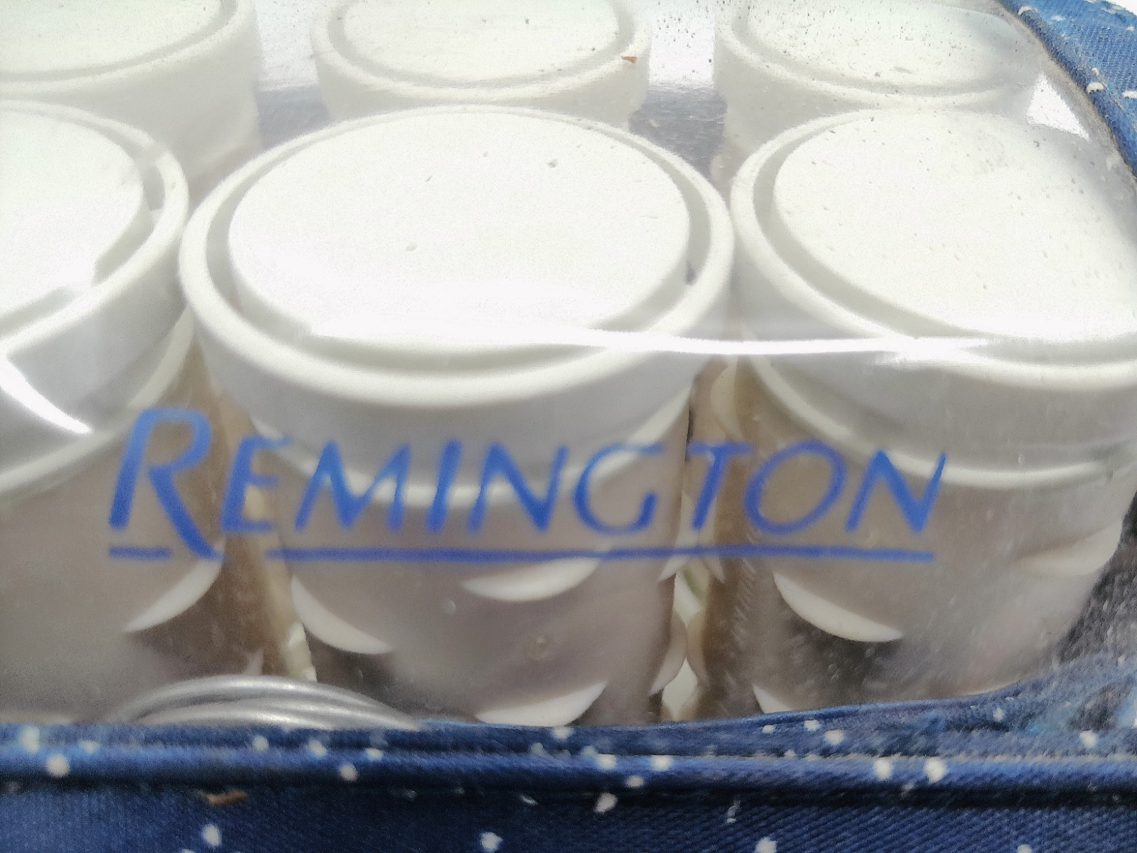 Vintage Remington Heated Hair Rollers 10 Blue Curlers Travel Case Works image 4
