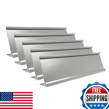 2" x 8" Aluminum Desk Name Plate Holder Office Business Desk Sign Holder Desktop