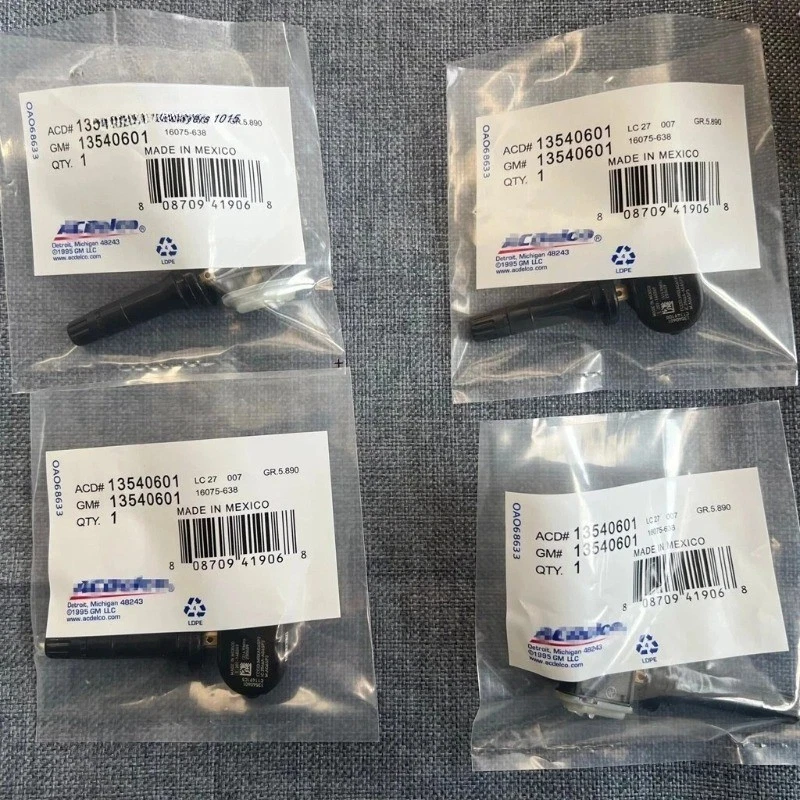 4 Pack- Genuine OEM GM TPMS Tire Pressure Sensor for GMC Trucks & Vans 13540601 - Picture 1 of 3