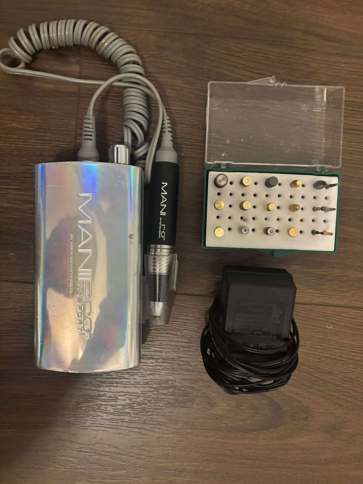 KUPA ManiPro Passport KP-60 Electric Nail Drill Multicolor w/ Bits & Control Box