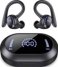 Wireless Bluetooth Earbuds Sport Headphones 50H Playtime IPX7 Waterproof Earhook