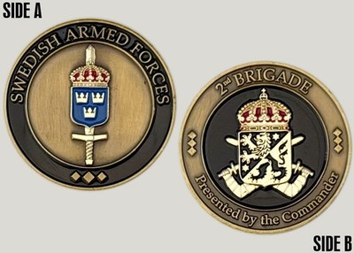 Swedish Armed Forces 2nd Brigade Commander Challenge Coin 2#18