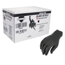 1000 Pieces 6 Mil Black Nitrile Exam Gloves Powder and Latex Free Medium