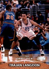 1999-00 Stadium Club #186 Trajan Langdon RC Rookie Card. rookie card picture