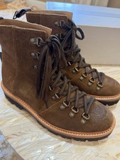 NWOB GRENSON Suede Nanette Leather Combat Hik...