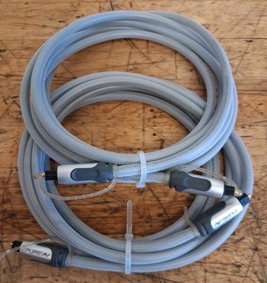 2X Pure AV By Belkin Digital Optical Audio Cable 8 Feet