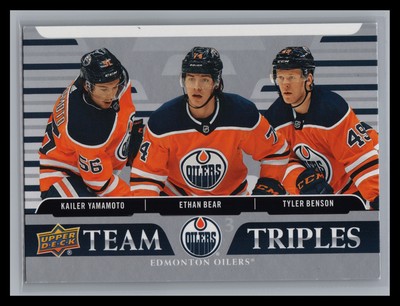2020-21 Upper Deck Hockey #TT-E2 L.Draisaitl Nugent-Hopkins D.Nurse Team Triples