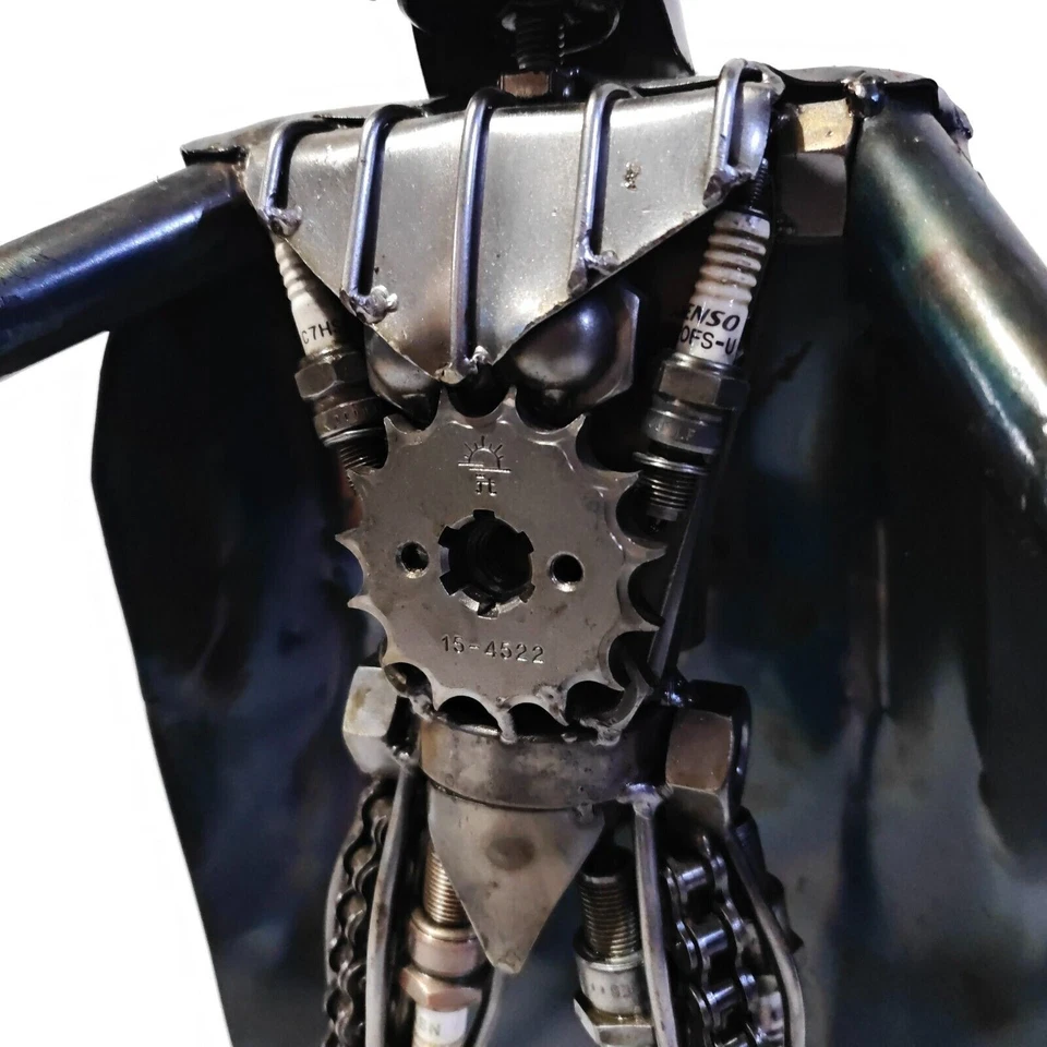 Darth Vader Star Wars Scrap Metal Weld Sculpture Art Statue 16" Large Handmade - Image 4 of 4
