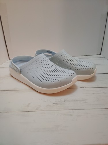 Crocs Shoes Sandals LiteRide Clogs Slip On Heel Strap Lt. Blue Women’s 10 Casual