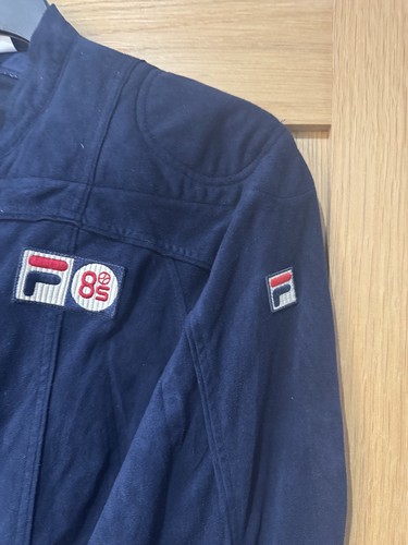 Fila Vintage Terrinda Mk3 Pro Badged Track Top Navy - OASIS STYLE - Picture 6 of 7