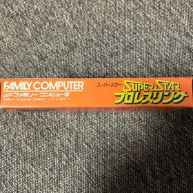 NES Box With Instruction Manual Pony Superstar Pro Wrestling Famicom JPN  Vintag