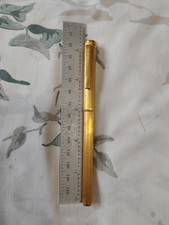 Dunhill Brushed Gold Filled Roller Ball Pen Made In England