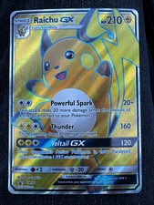 Pokemon Raichu GX Promo Full Art Holo SM90 SM English 210HP 2017 on eBay