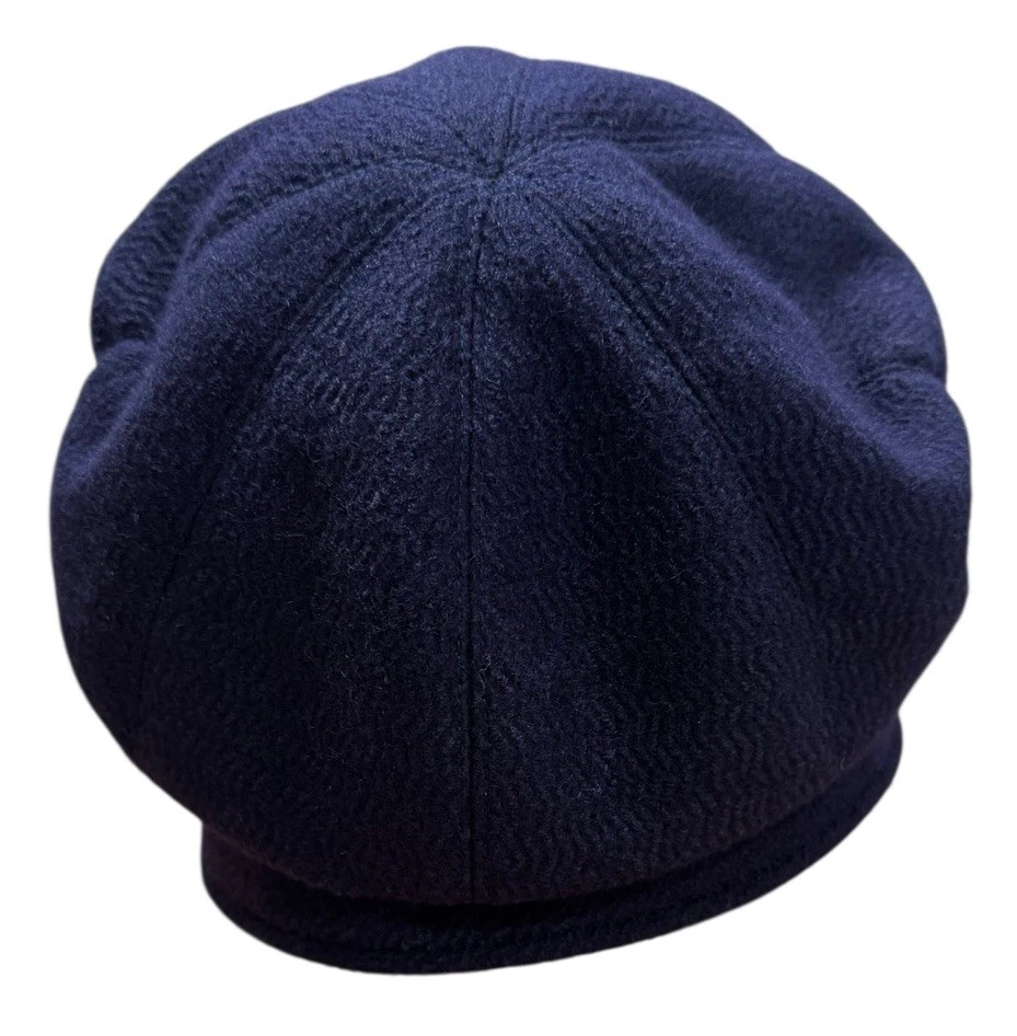 De colección Elite Para Mujer Azul Marino Mezcla de Lana Cabbie Newsboy Sombrero Gorra Sombrero Ajustable Foto 3 de 4