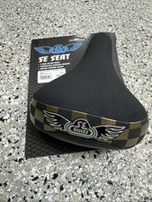 NEW Saddle SE Bikes Flyer Checkerboard Gold & Black