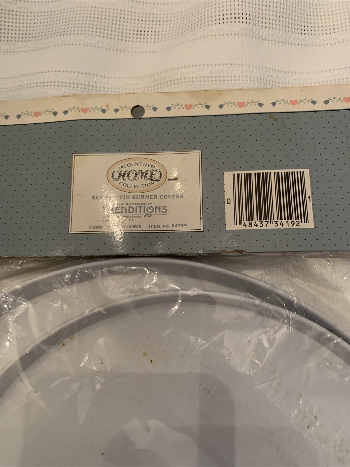 Set of 4 Vintage Geese/ Duck Decorative Stove Burner Covers 210in & 2