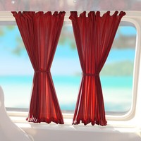 Sonnenschutz Maß Gardinen VorhäNge FüR Mercedes Vito W638 1996-2003 Rot 10X