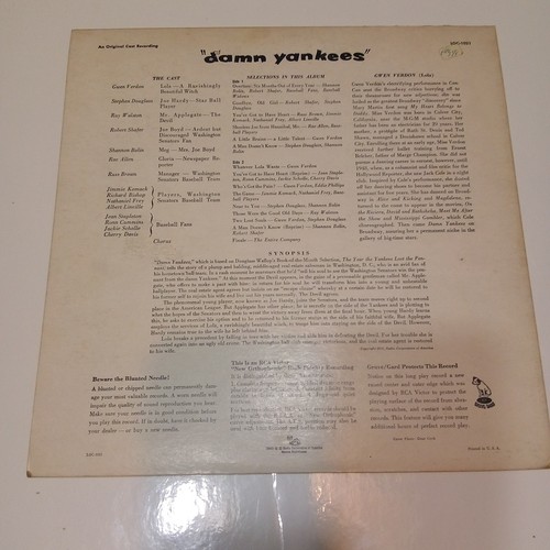DAMN YANKEES GWEN VERDON CHEESECAKE RCA LOC-1021 RARE VINYL LP ORIG LONGPLAY EX - Picture 15 of 17