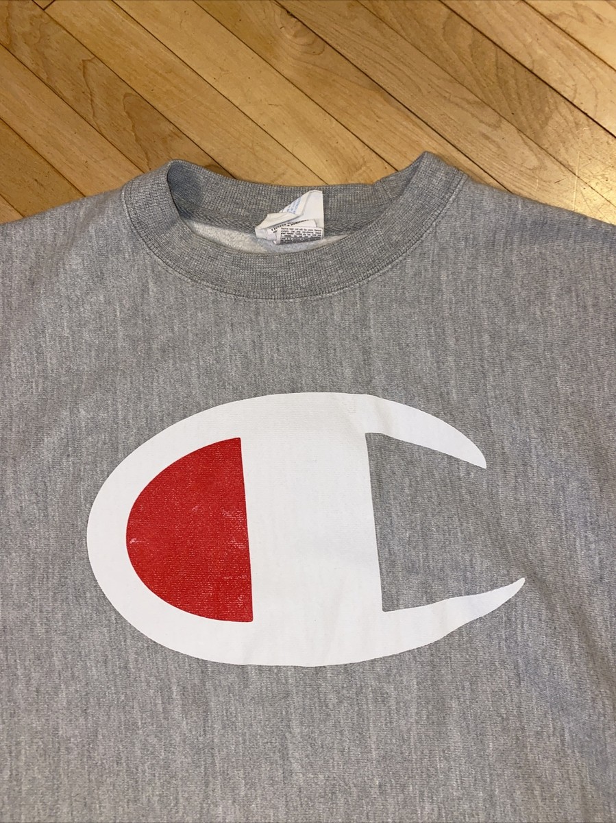 Vintage 1990's Champion Reverse Weave Large Log Sweatshirt
