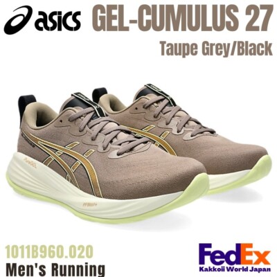 ASICS Running Shoes GEL-CUMULUS 27 Taupe Grey/Black 1011B960.020