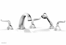 PHYLRICH K2141 GEORGIAN & BARCELONA Deck Tub Set with Hand Shower/Lever Handles 
