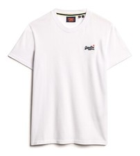 Image of Superdry T Shirt Crew Neck Short Sleeve Contrast Emb Tee Black White Navy Blue