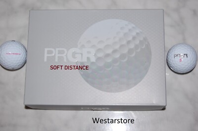2024  PRGR  SOFT DISTANCE   1 DOZEN GOLF BALLS  JAPAN   Free 2 Dozen Tees