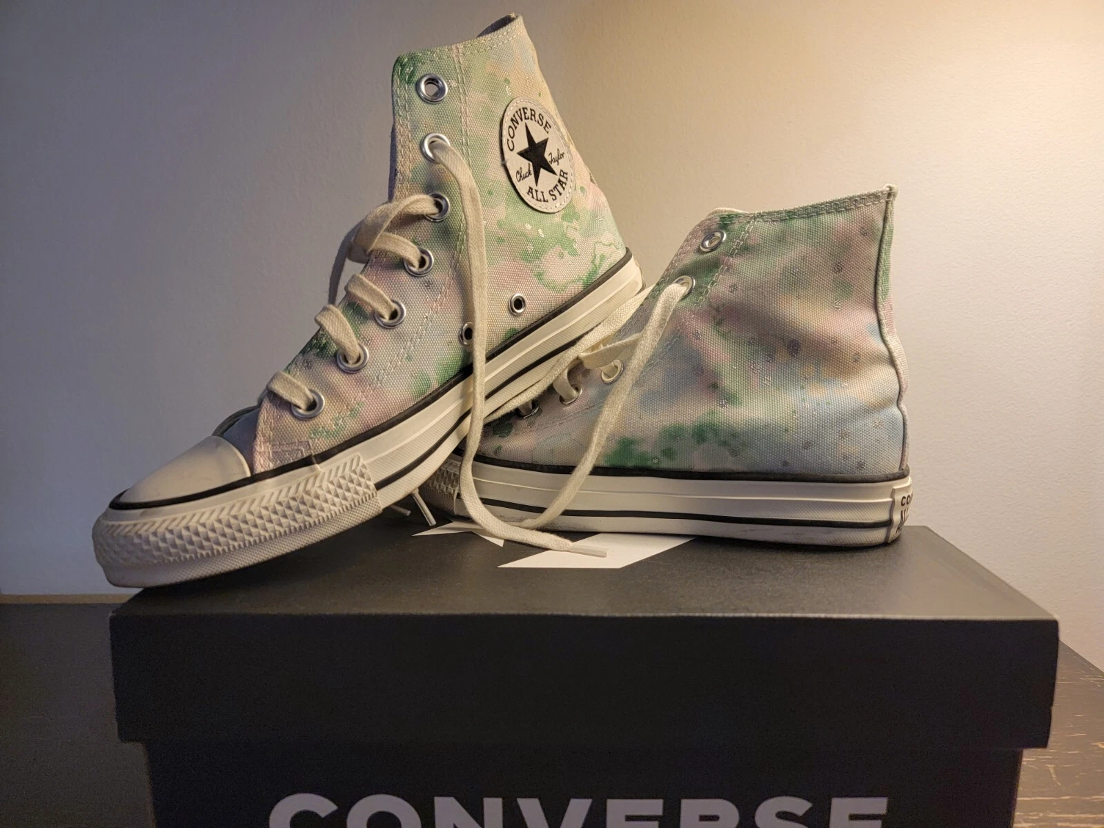 Converse Chuck Taylor All Star High Top Tie Dye pastello personalizzate