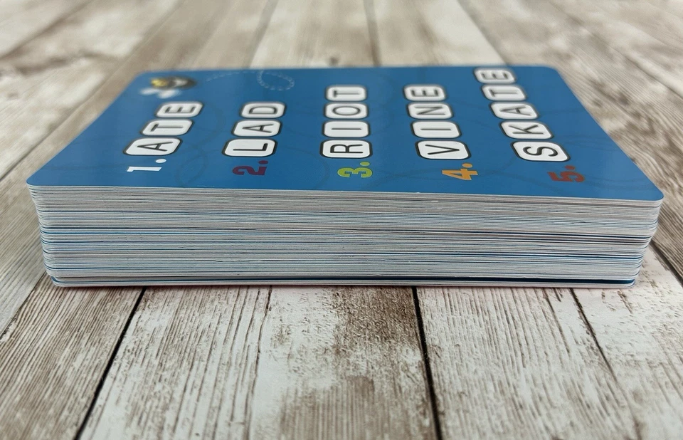 Juego Scrabble Alphabet Scoop piezas de repuesto piezas las 72 tarjetas de palabras Foto 3 de 4