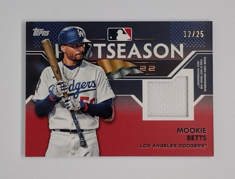 ムーキーベッツ 25枚限定　ベースレリック　Topps 2023 WBC 2023 Topps WBC Mookie Betts Relic /25