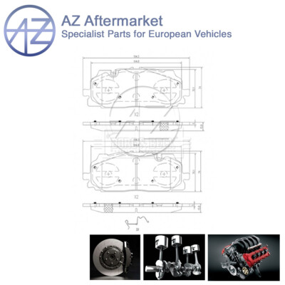 Fits Audi Q7 2015- A5 2016- A4 2016- AZ Front Brake Pads Set 83A698151