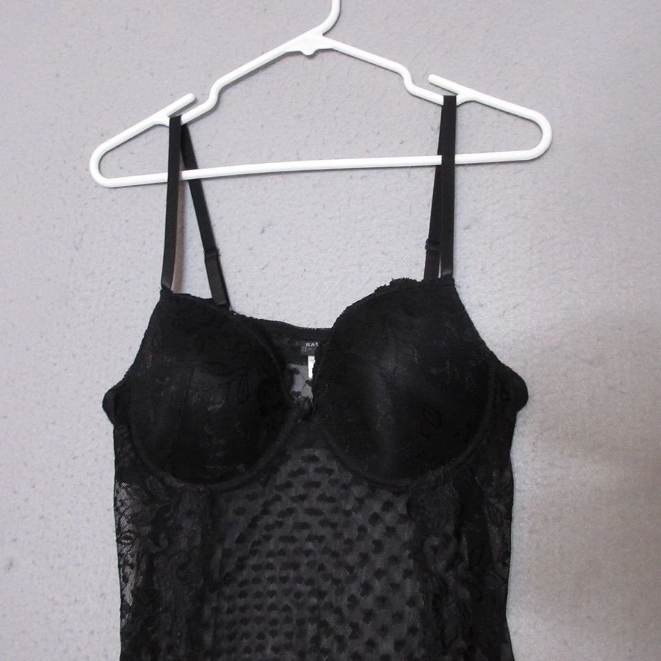 Vintage Rampage Cami Women Plus 1X Black Y2K Fairy Lace Coquette Whimsigoth - Image 2 of 4