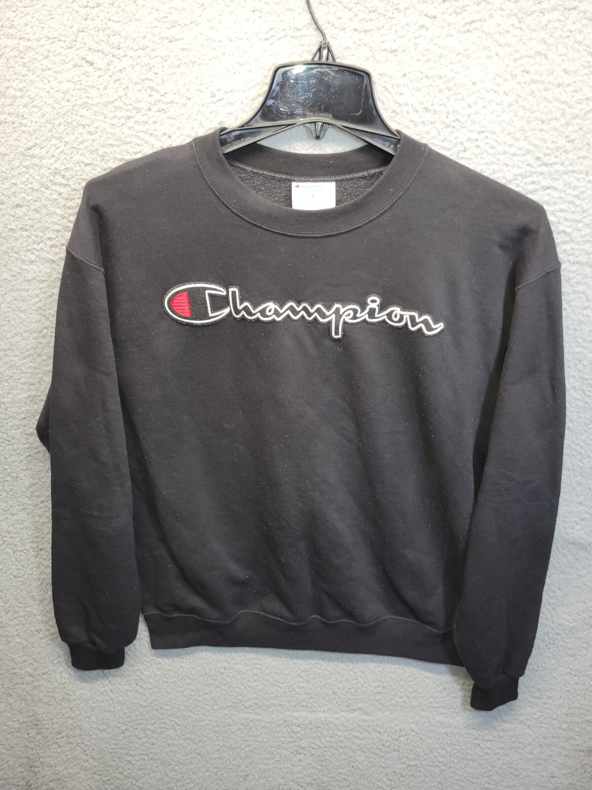 Champion ECO AUTHENTIC One-Point Logo Sweatshirt, Men's Size L cotton yellow type Vintage Second Hand