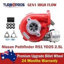 GEN1 High Flow Billet Turbo Charger For Nissan Pathfinder R51 YD25 2.5L-3 Bolt
