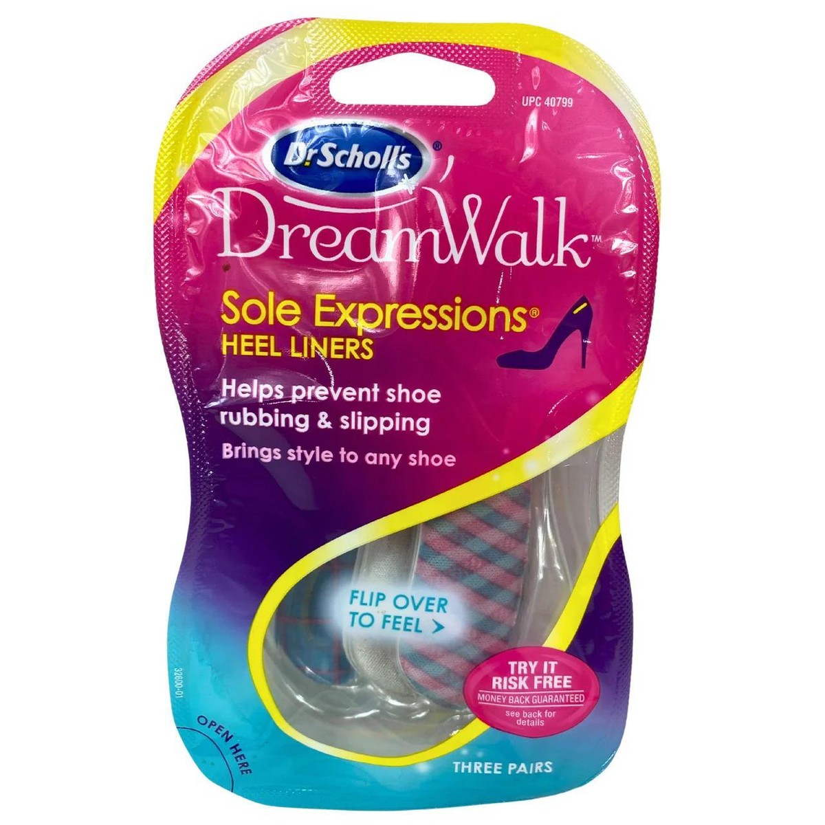 Doublures Talon Dr Scholl's Dreamwalk – 3 Paires, Femmes, Neuves