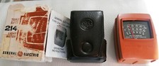 Vintage GE General Electric Model 214 FOOTCANDLES Light Meter w/ Case -EXCELLENT