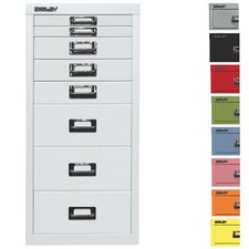 Bisley Multidrawer Schubladenschrank Metall 8 Schubladen DIN A4 ohne Sockel