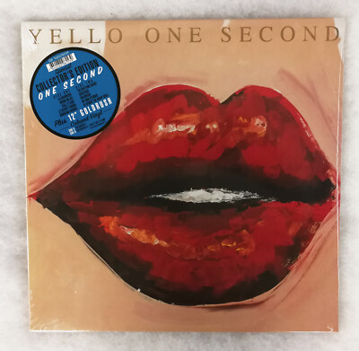 12'' LP Black Vinyl + 12'' Blue Single Yello One Second Limited Collector's - X59