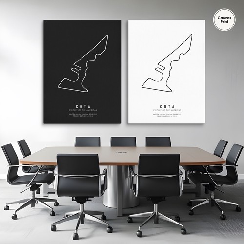 Circuit of the Americas, F1 Circuit, F1 Circuit Wall Art, F1 Race Track, F1 - Picture 7 of 10