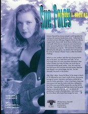 VINTAGE ORIGINAL Promo Publicity Sue Foley Without... Blues 1 Sheet Both Sides