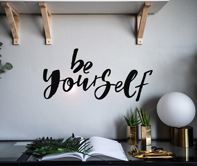 Vinyl Wall Decal Motivational Words Be Yourself Stickers 22.5 in x 11 in gz063
