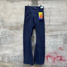 80s USN Denim Dungaree Flare Seafarer Pants NOS 