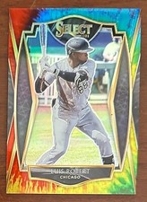 2021 Panini Select  Prizm Tie Dye card 181 Luis Robert Premier Level # /20