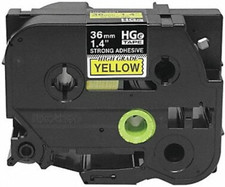 Genuine P-Touch, HGE-S661 5 Pack Tape (HGES6615PK) 1.4"(36Mm) X 26.2Ft(8M) Extra