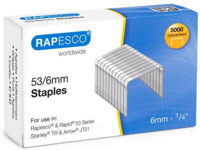 RAPESCO Heftklammern 53/8, verzinkt, 2.000 Stück