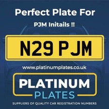 Personalised Number Plate, Cherished Registration Number, N29 PJM