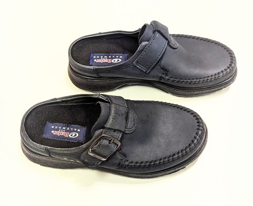 Dexter Walkmocs Womens 6M Blue Leather Slip On Comfort Shoes NWT - 第 1/11 張圖片