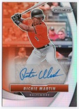 2020 Panini Prizm Game Ball Graphs Prizms Silver GBG-RM Richie Martin Auto